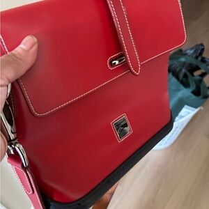 Dooney & Bourke Red and Black Shoulder Bag